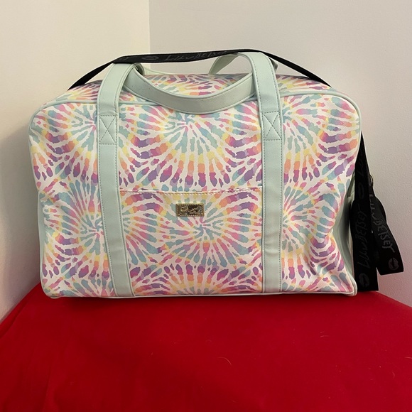Betsey Johnson Handbags - Travel Bag: Betsey Johnson Luv Duffle Weekender Tie Dye